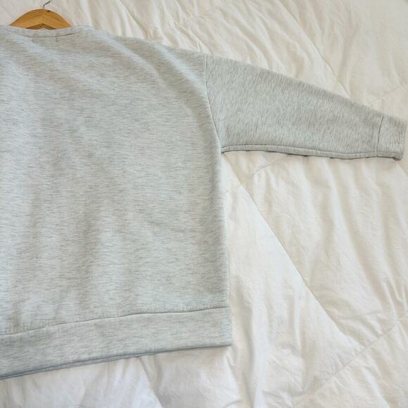 SHEIN Gray Texas Graphic Sweatshirt Women’s Medium USA Flag Pullover Crewneck - Picture 6 of 7